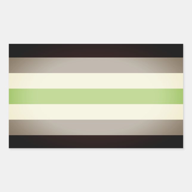 Agender Pride Flag Rectangular Sticker (Front)