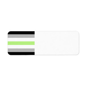 Agender_pride_flag Return Address Label