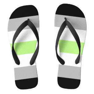 Agender Pride Flag Thongs