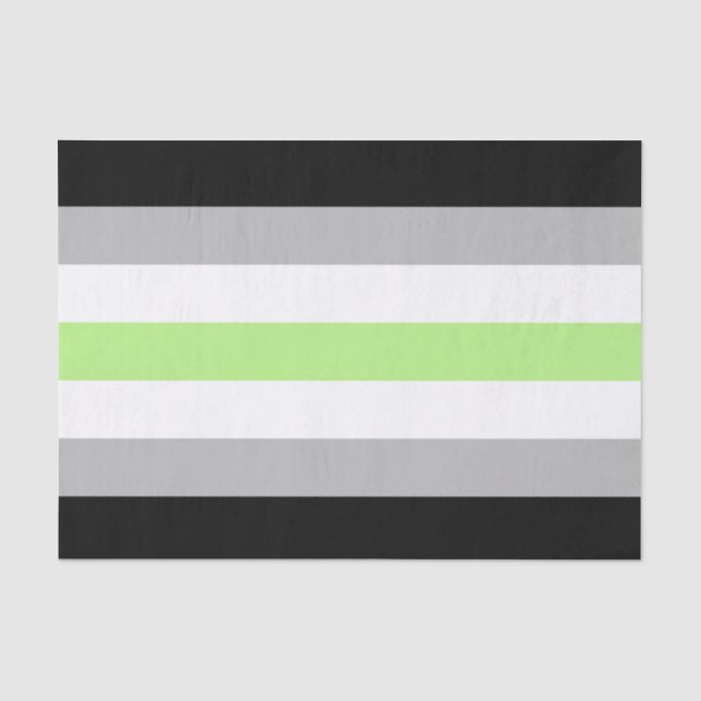 Agender Pride Flag Tissue Paper (Front)