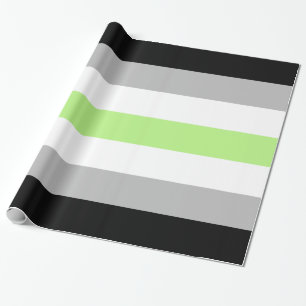 Agender Pride Flag Wrapping Paper