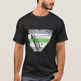 Agender Pride Heart Flag 1 T-Shirt