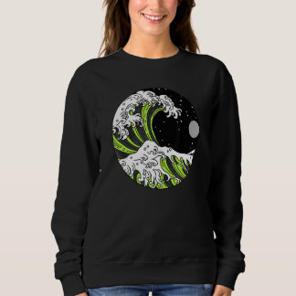Agender Pride Nonbinary Japanese Wave Gender Neutr Sweatshirt