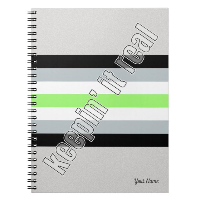 Agender Pride  Notebook (Front)