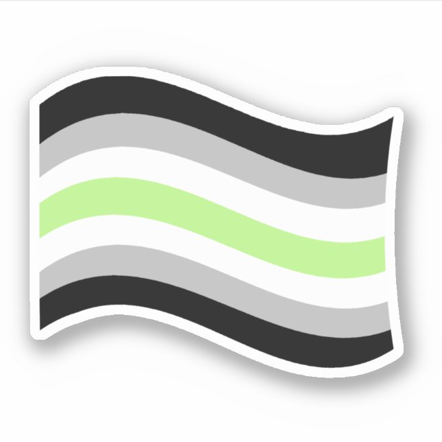 Agender Pride Wavy Flag (Front)