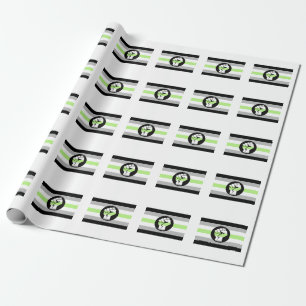Agender Protest Flag Wrapping Paper
