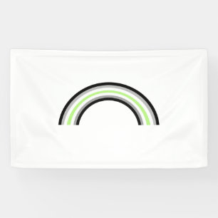 Agender Rainbow Banner