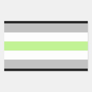 agender rectangular sticker