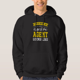 Agent Job Title Employee Funny Worker Profession A Hoodie