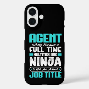 Agent Job Title Profession Funny Agent Skills iPhone 16 Case