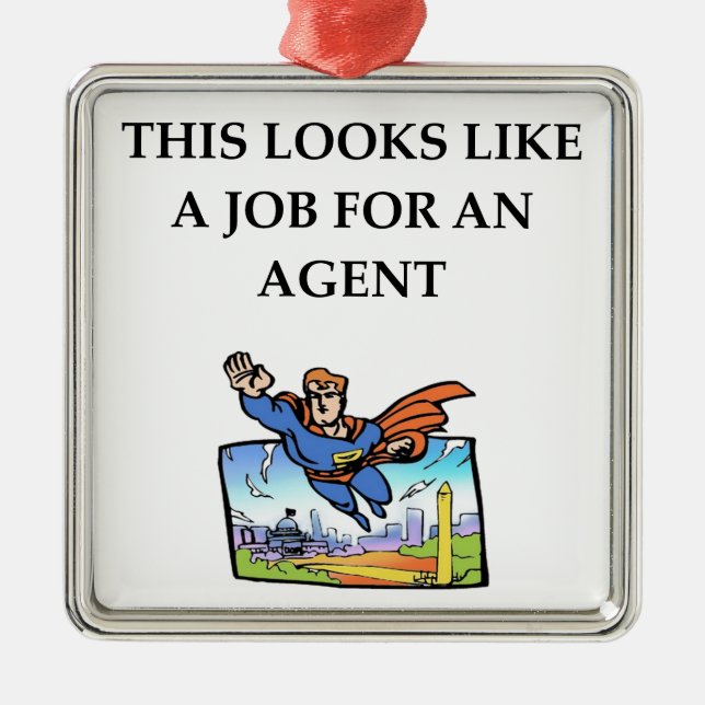 AGENT METAL ORNAMENT (Front)