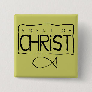 Agent of Christ Button