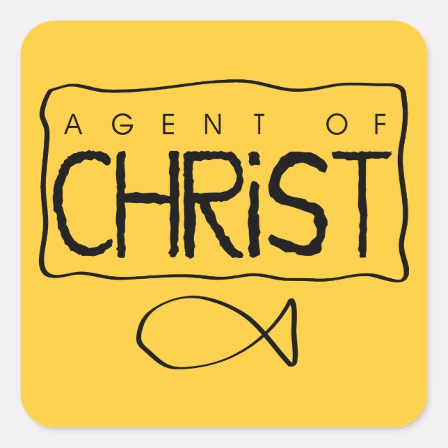 Agent of Christ Sticker (Front)
