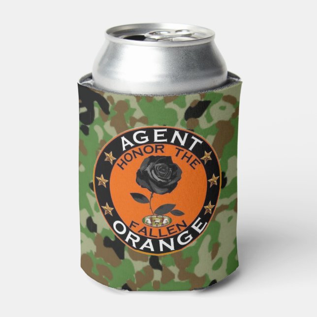 AGENT ORANGE CAN COOLER (Can Front)
