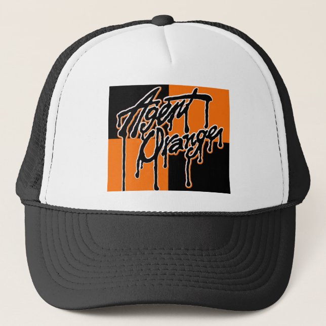 Agent Orange "Drip" Logo Punk Hat (Front)