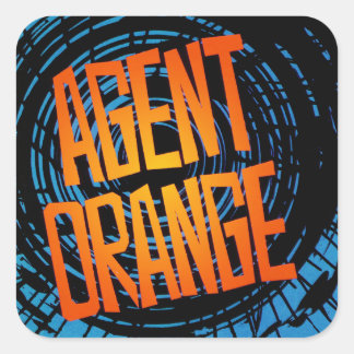 Agent Orange "SpinArt" Stickers Skate Punk Rock