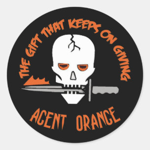 Agent Orange The Gift DARK Classic Round Sticker