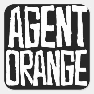 Agent Orange "Thrashed" Logo Stickers Skate Punk