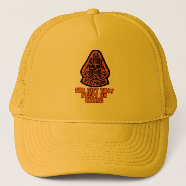 agent orange trucker hat (Front)