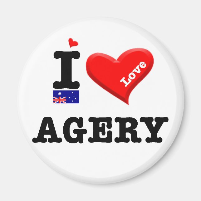 AGERY - I Love Magnet (Front)
