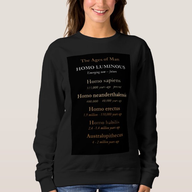 Ages Of Man Womens Sweatshirt (Front)