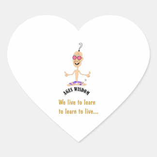 ageswisdom empowerment heart sticker