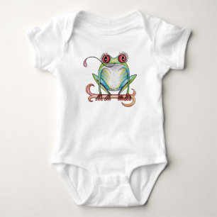'Aggie' the red eyed tree frog baby apparel Bodysuit
