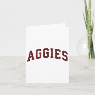 Aggies Lovers Aggies Souvenir Men Women Kids Retro Card