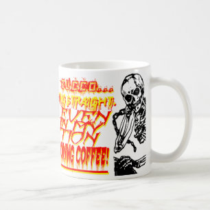 Aggressive Morning Coffee Mug with Skeletons