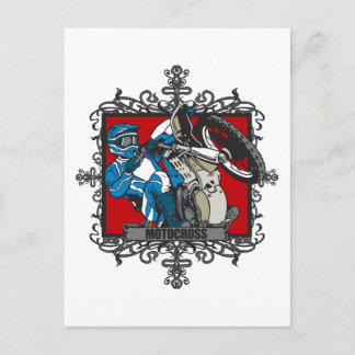 Aggressive Motocross Postcard