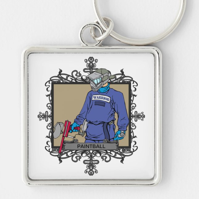 Aggressive Paint Ball Key Ring (Front)