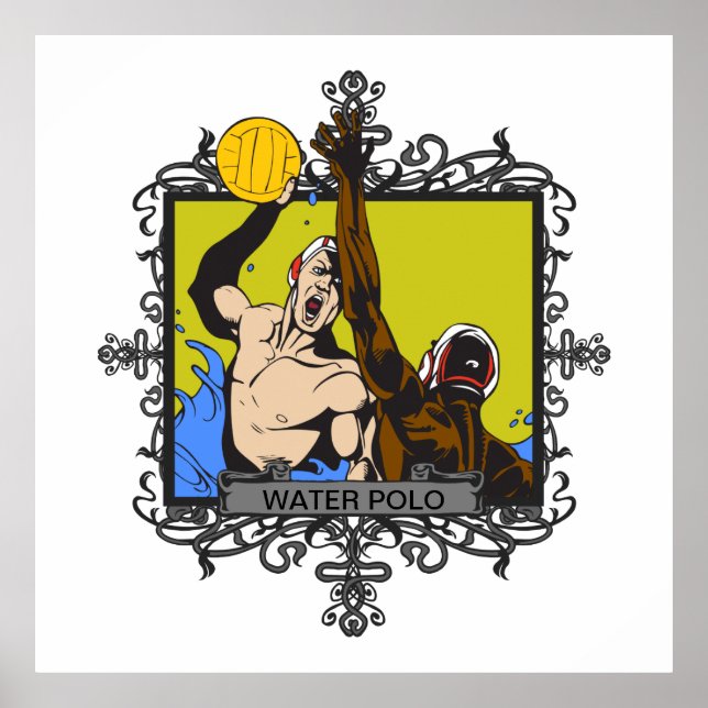 Aggressive Water Polo Poster (Front)