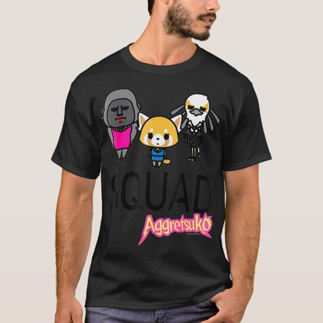 Aggretsuko and Friends Squad Tee Shirt (Front)