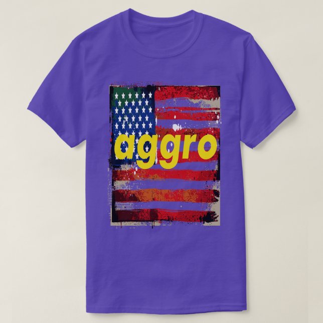 Aggro Aggravation Aggressive Behaviour Words That  T-Shirt (Design Front)