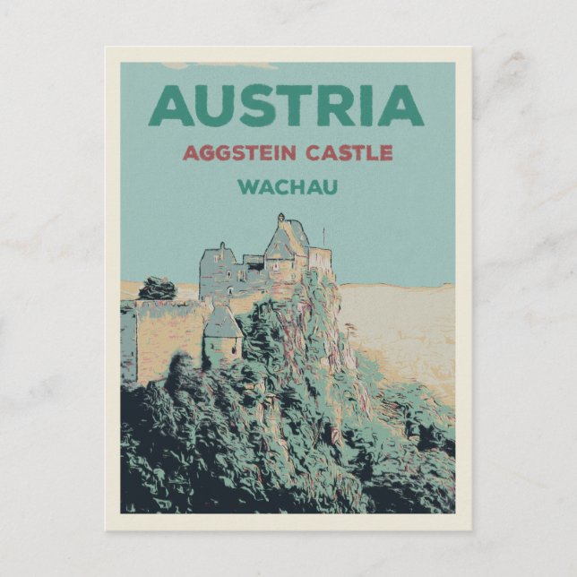 Aggstein Castle Ruins, Wachau, Austria Postcard (Front)