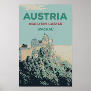 Aggstein Castle Ruins, Wachau, Austria Poster