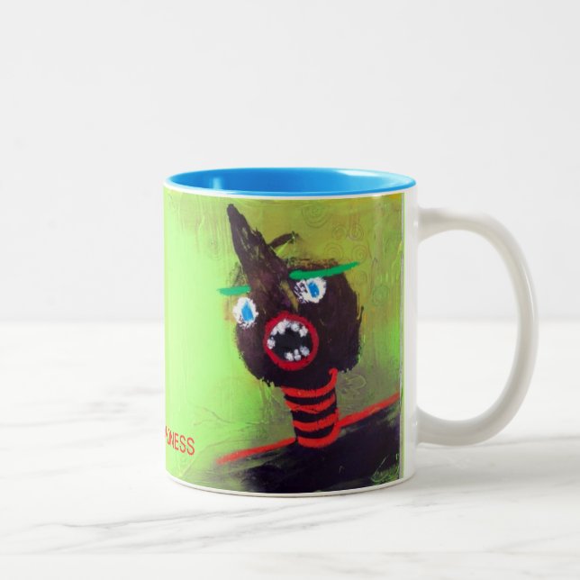 AGHHHHH! (Root canal) coffee mug! Two-Tone Coffee Mug (Right)