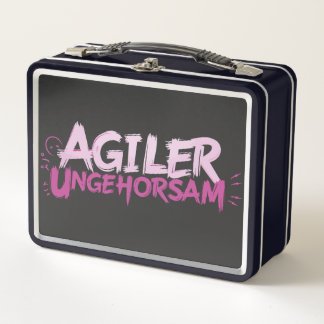 Agile Disobedience Metal Lunch Box