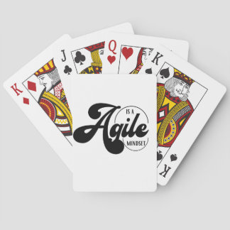 Agile is a mindset  playing cards