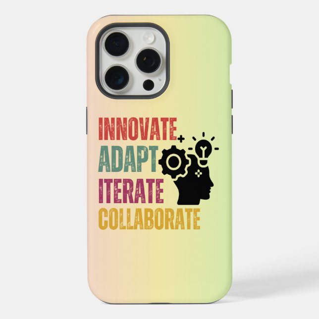 Agile Mindset Core Principles Positive Thinking iPhone Case (Back)