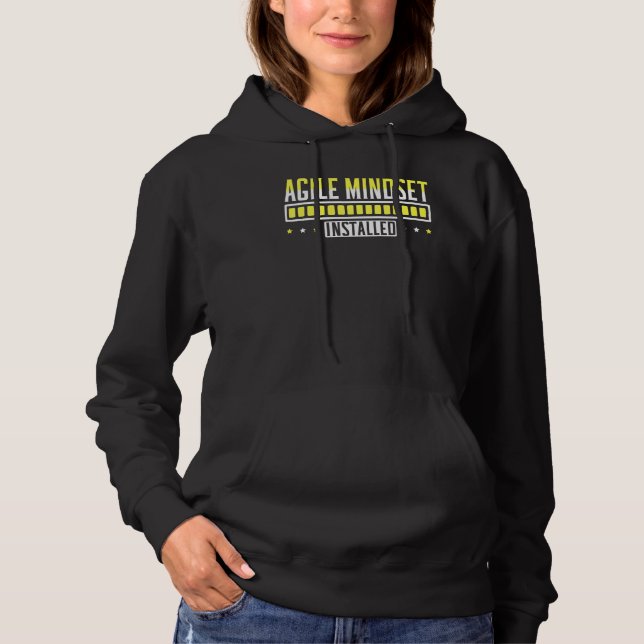 Agile Mindset Installed Agile project management   Hoodie (Front)