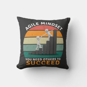 Agile mindset You Need Others To Succeed, Teamwork Cushion