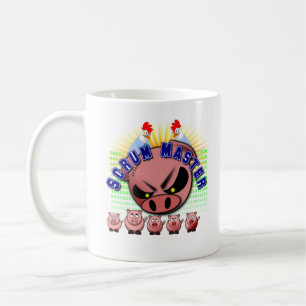 Agile Scrum Master Mug with Chickens & Pigs