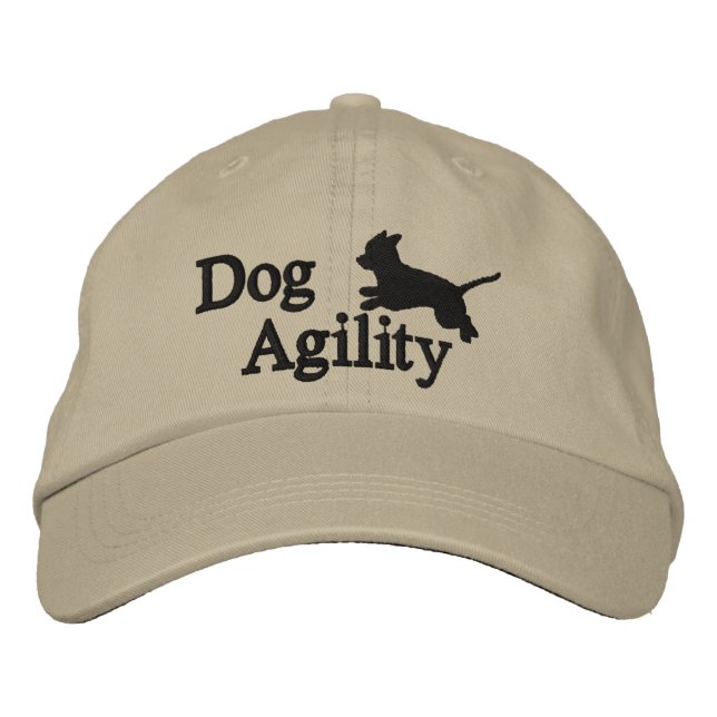 Agility Chihuahua Embroidered Hat (Front)