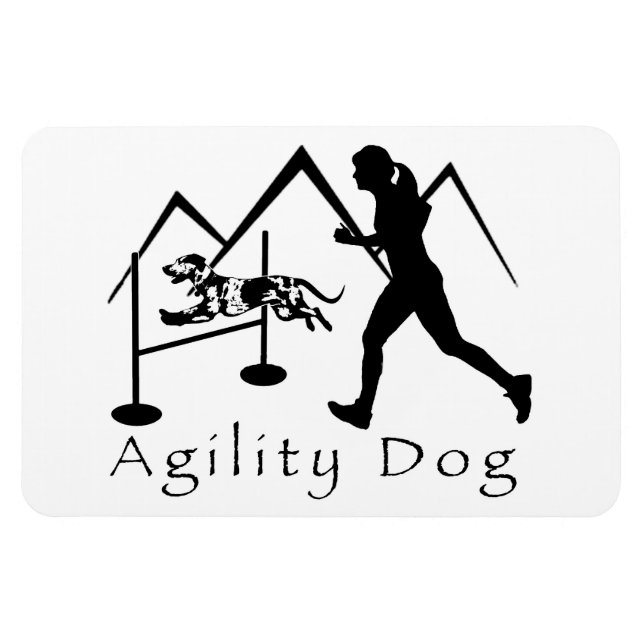 Agility Dog Magnet- Catahoula Magnet (Horizontal)