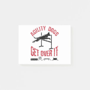 Agility Dogs Get Over It Post-it Notes