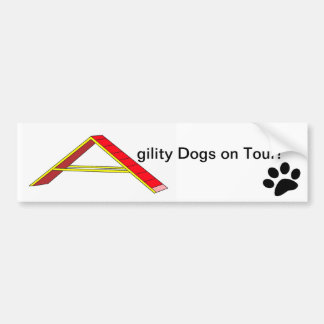 Agility Dogs on Tour Bumper Sticker