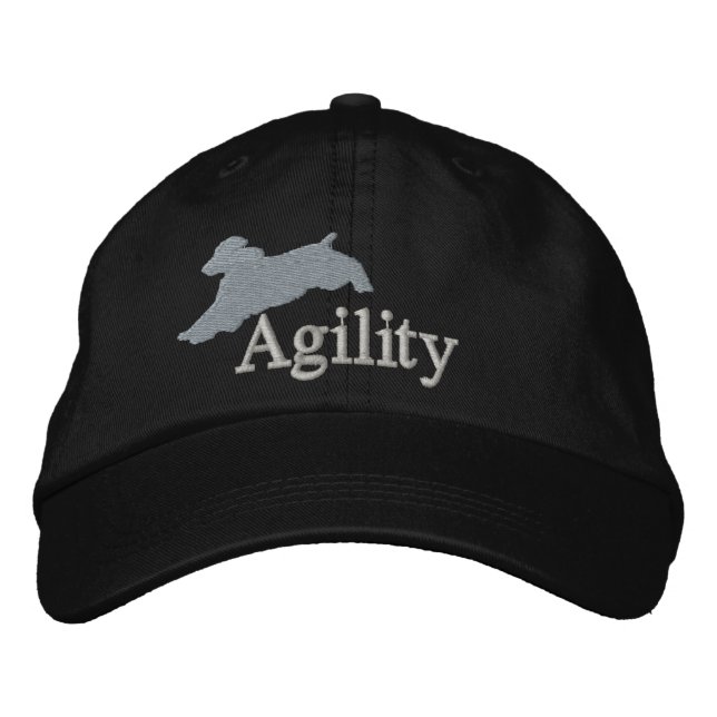 Agility English Springer Spaniel Embroidered Hat (Front)