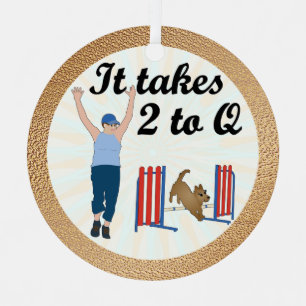 Agility - It Takes 2 to Q Metal Tree Decoration