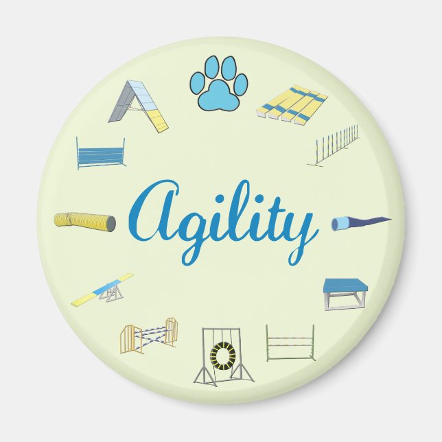 Agility Obstacles Magnet (Front)